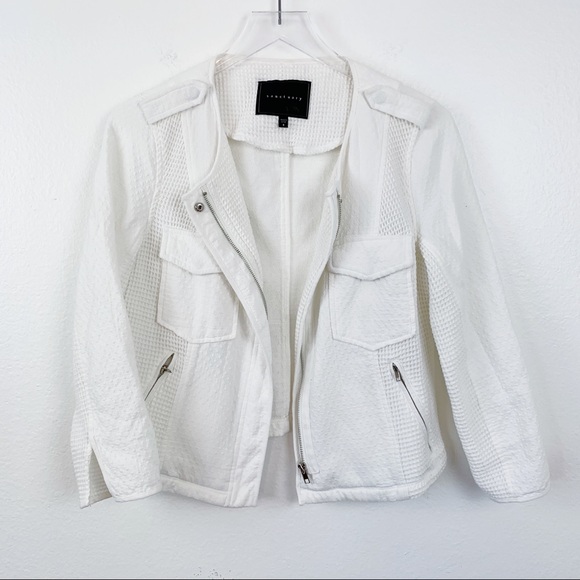 Sanctuary Jackets & Blazers - Sanctuary EUC Recruit Jacket Cropped in Cream